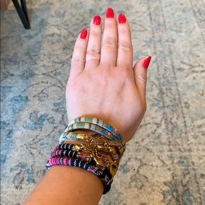 Fabric Bracelets w/copper butterfly 🦋 closing